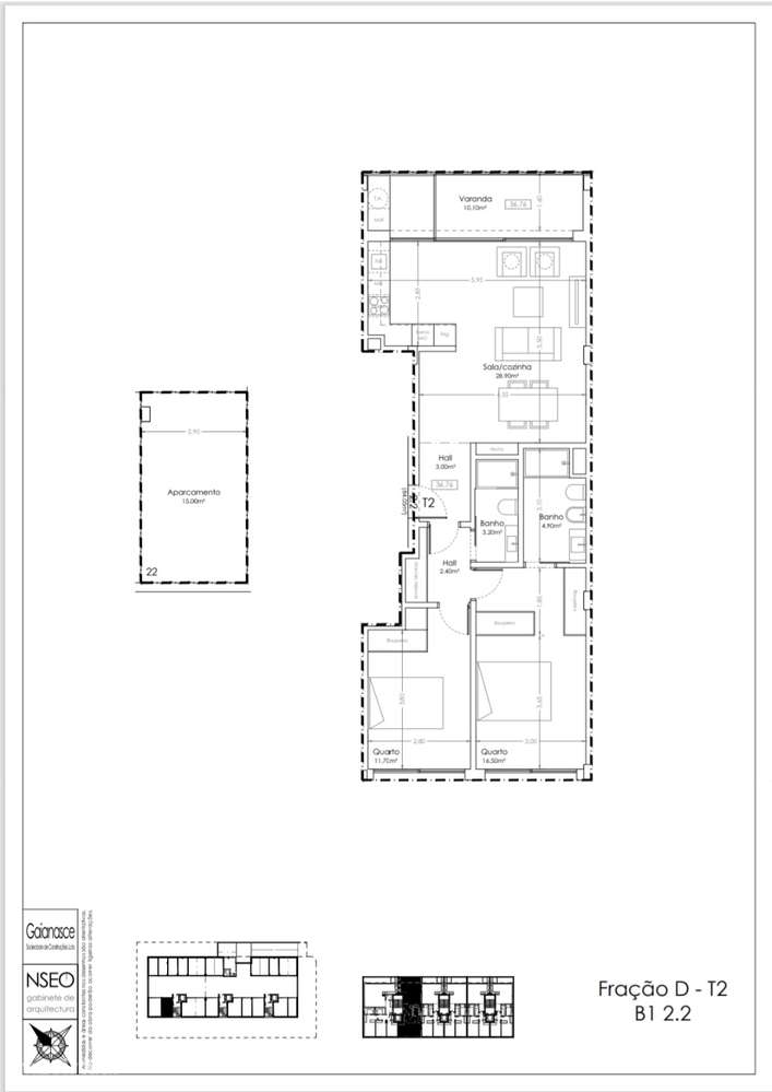 Apartamento T2 Em construção na Madalena-8