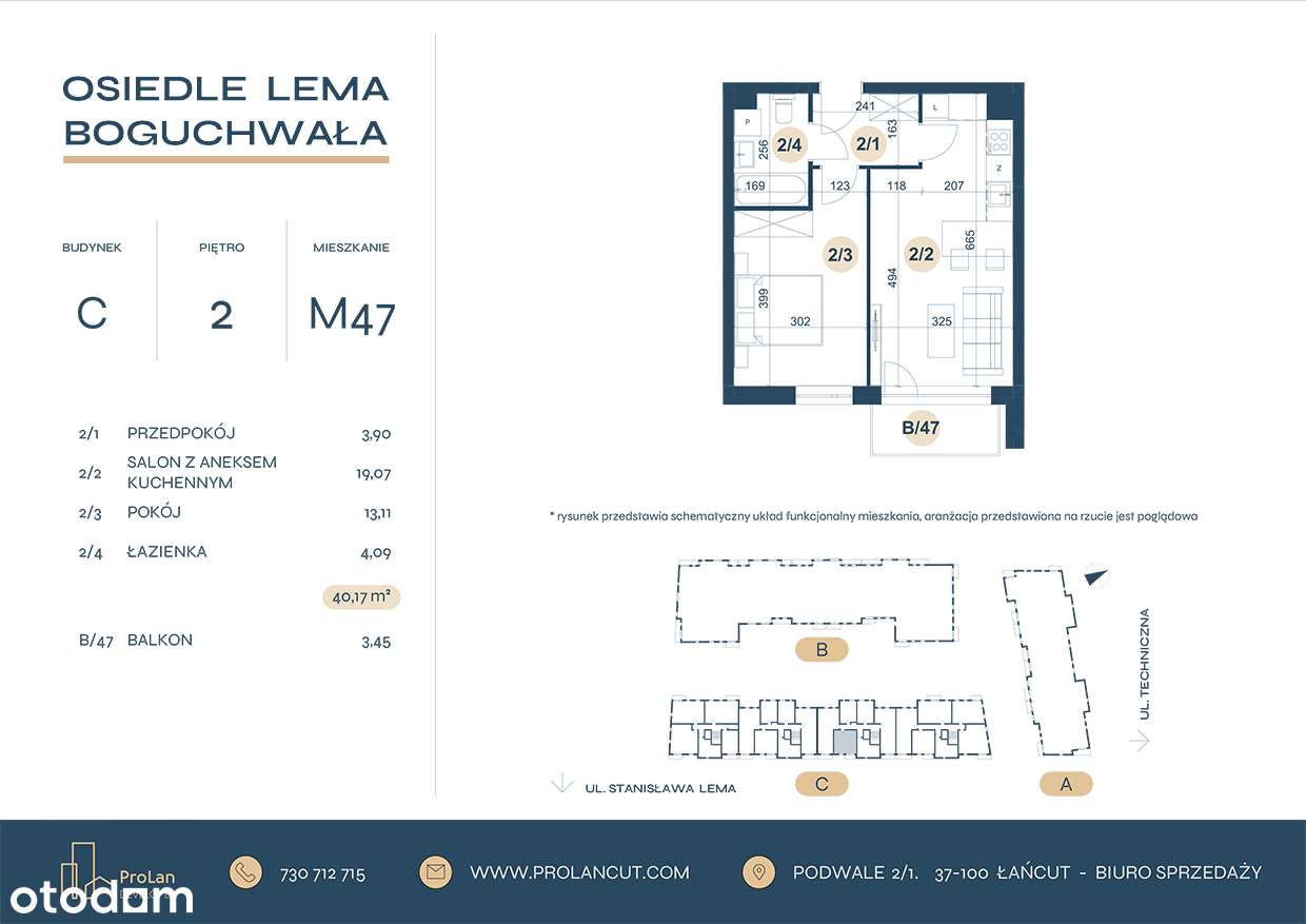 Nowoczesne 2-pokojowe Mieszkanie w Spokojnej Okolicy Blisko Centrum - Pełny obrazek: 2/12