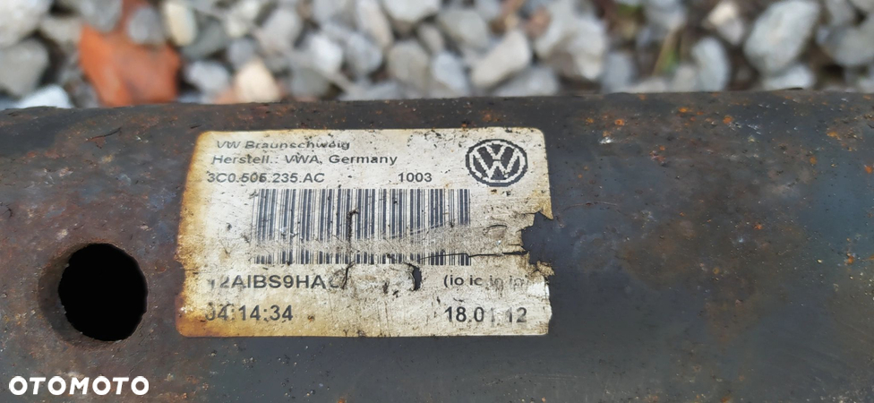 VW PASSAT CC ZAWIESZENIE TYŁ OŚ TYLNA 3C0505235AC - 10