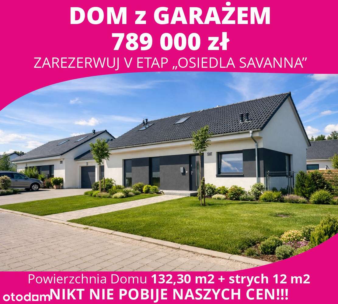 EUROHOME Osiedle Savanna V ZIELONA GÓRA - Ostatnie 3 DOMY Z GARAŻEM!