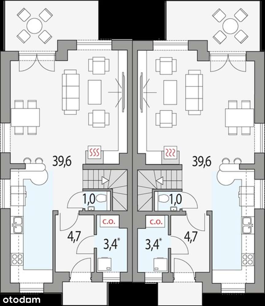 Dom typu bliźniak blisko Ciechocinka-9