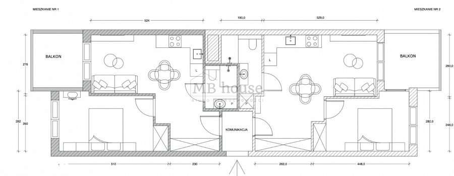 Mieszkanie 3-4 pokojowe, do podziału na 2-6