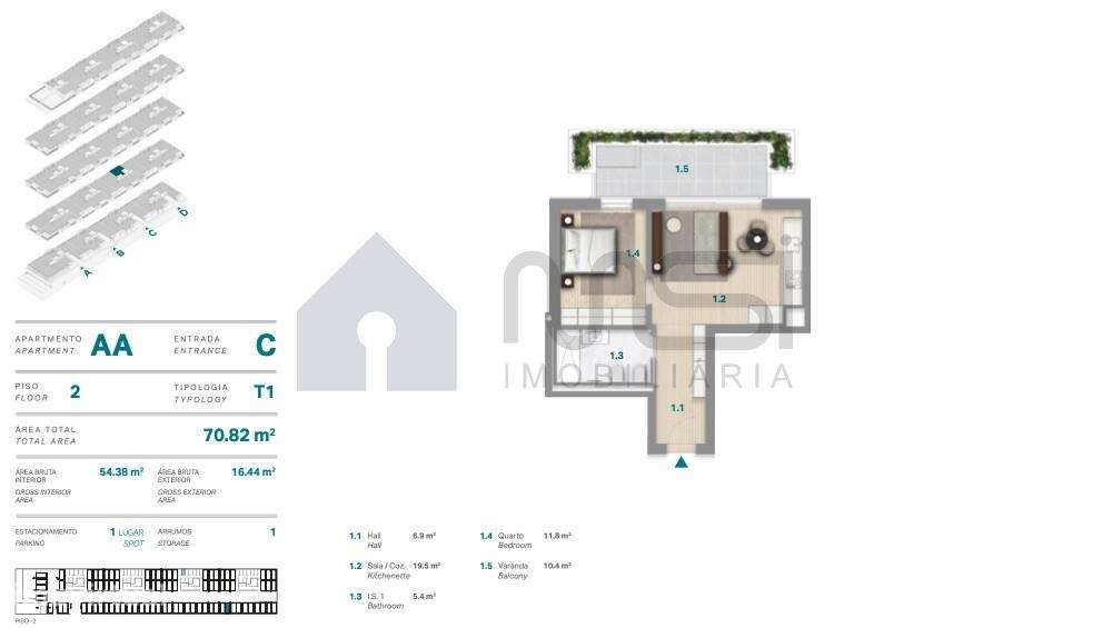 T1 Exclusivo Design com vistas Mar em Vila Nova de Gaia-10