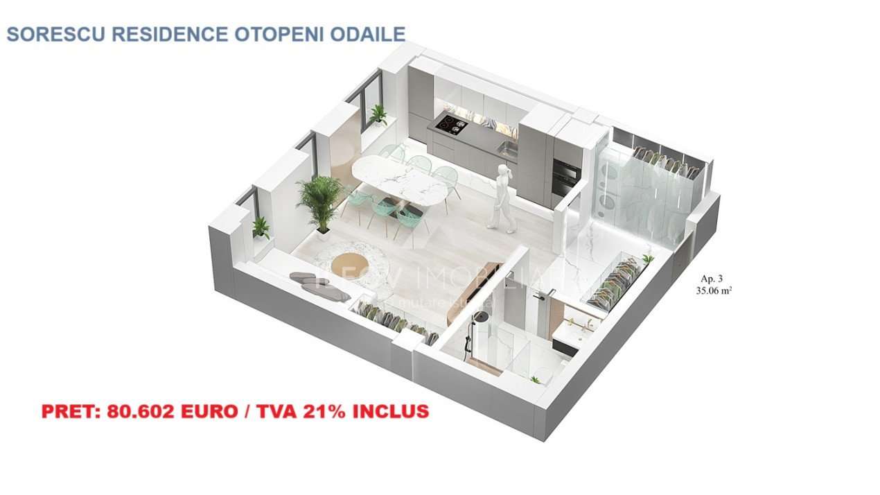 Sorescu Residence - Studio confort 1, bloc cu lift-1