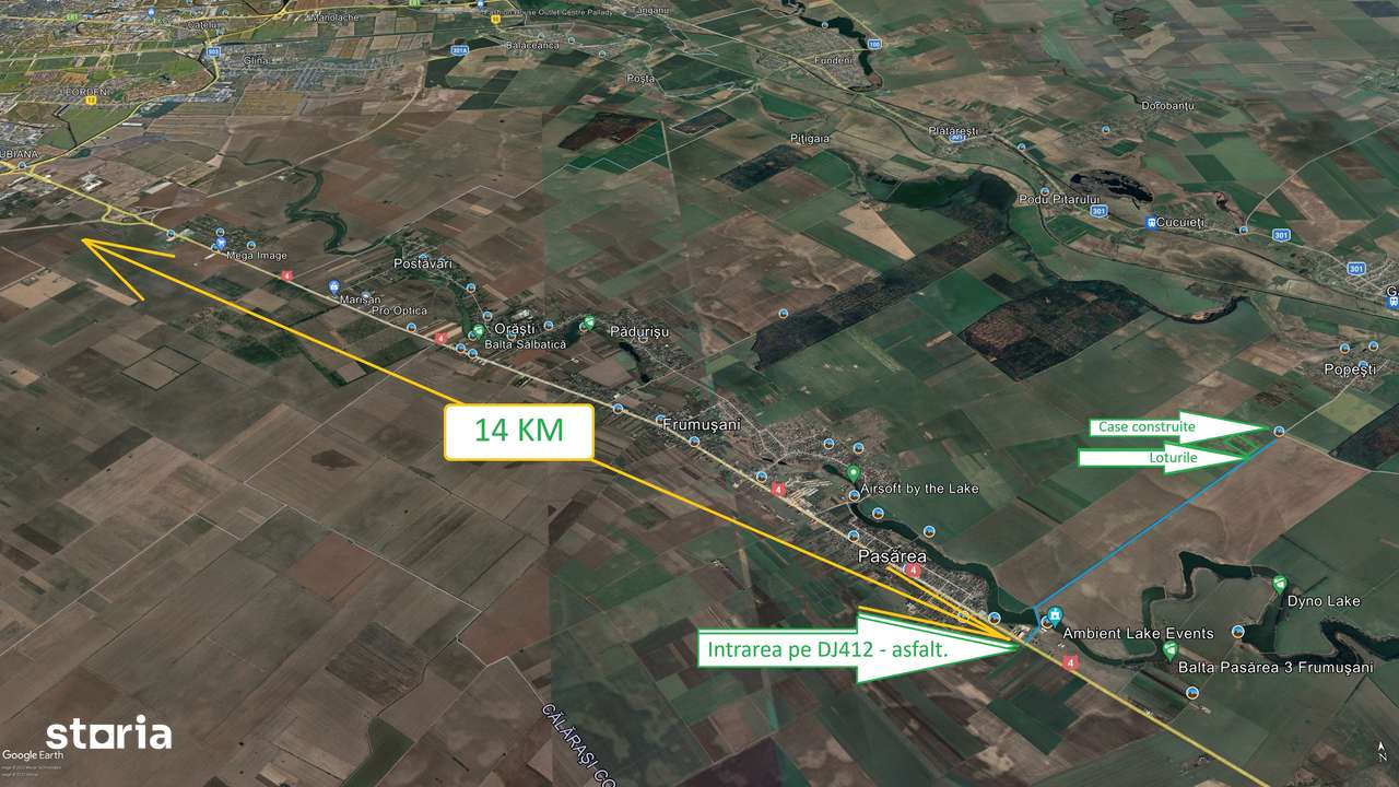 Comunitate verde, teren intravilan case – Frumușani, 13 km-A0. Superb.-17