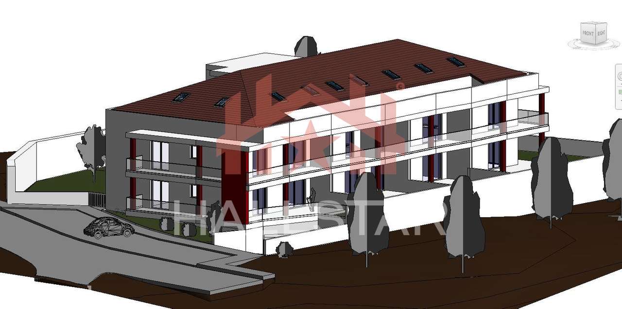 Terreno com Projeto / Área Total de 1.510m2 / 7 Fogos / Tipologia T0 a - Grande imagem: 2/7