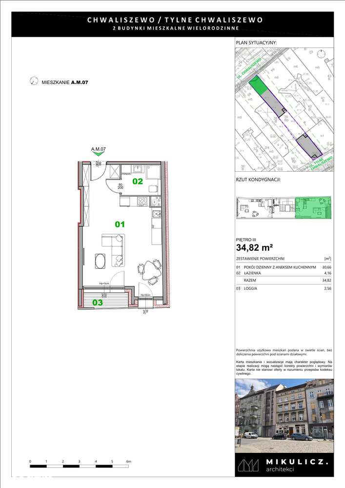 REZERWACJA | Kawalerka z możliwością wydzielenia sypialni | A.M7 - Pełny obrazek: 3/16