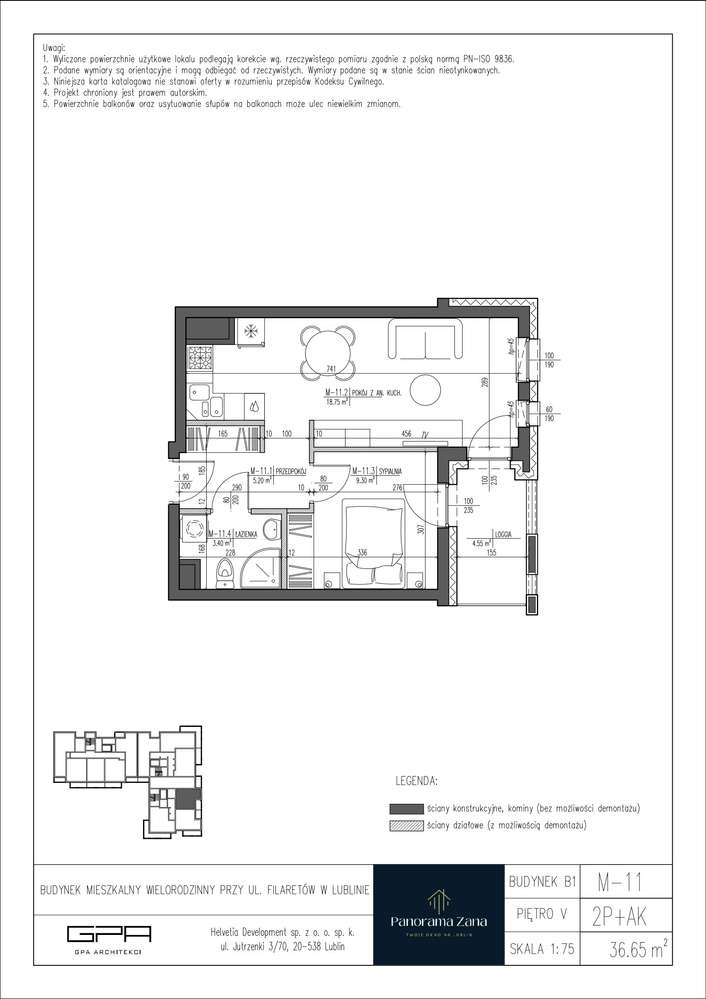 Panorama Zana  | mieszkanie 2-pok. | M11 - Pełny obrazek: 3/8