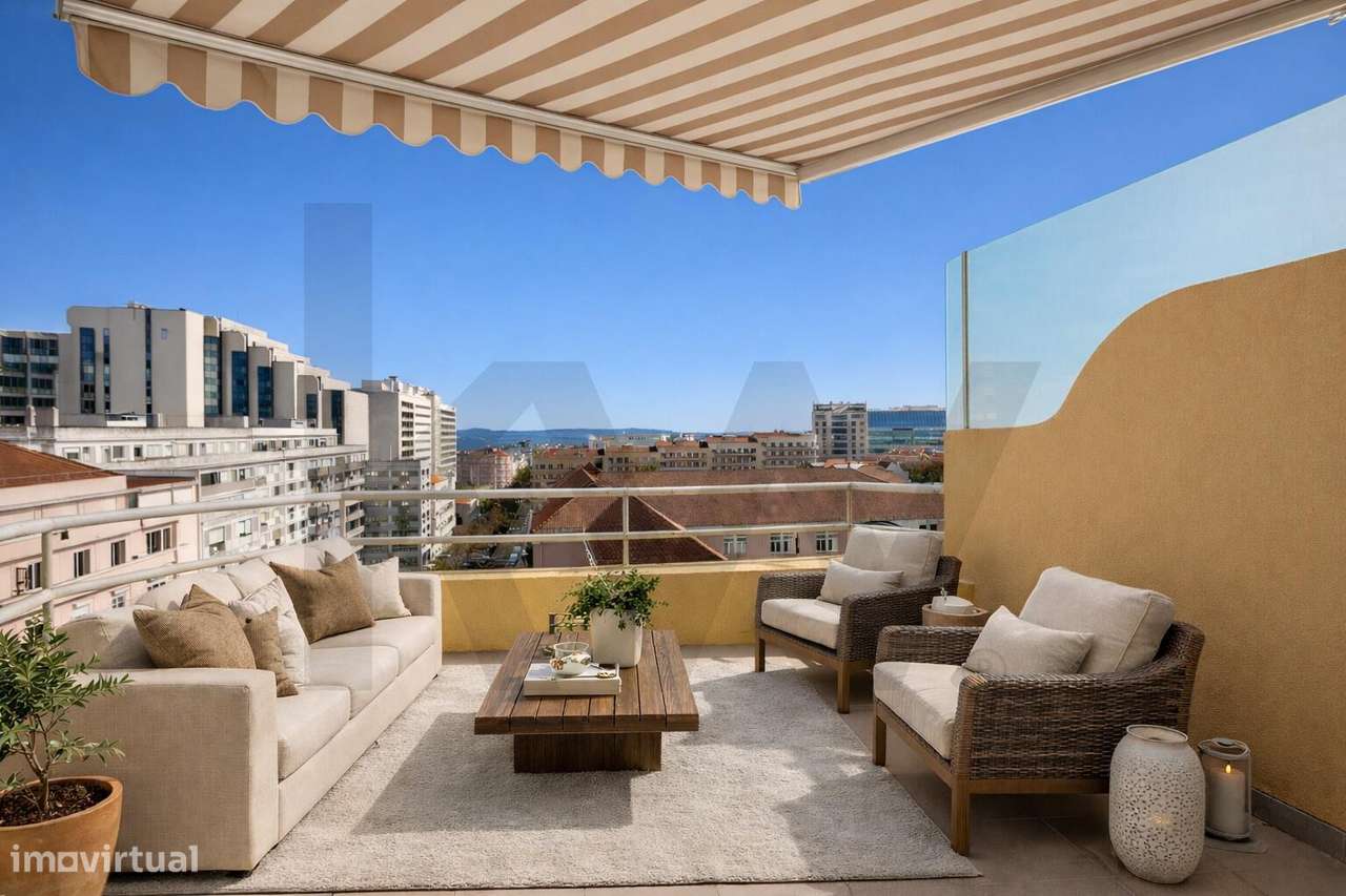 Apartamento T3 com 3 Suites, Varandas e Vista sobre Lisboa e o Rio – R - Grande imagem: 4/26