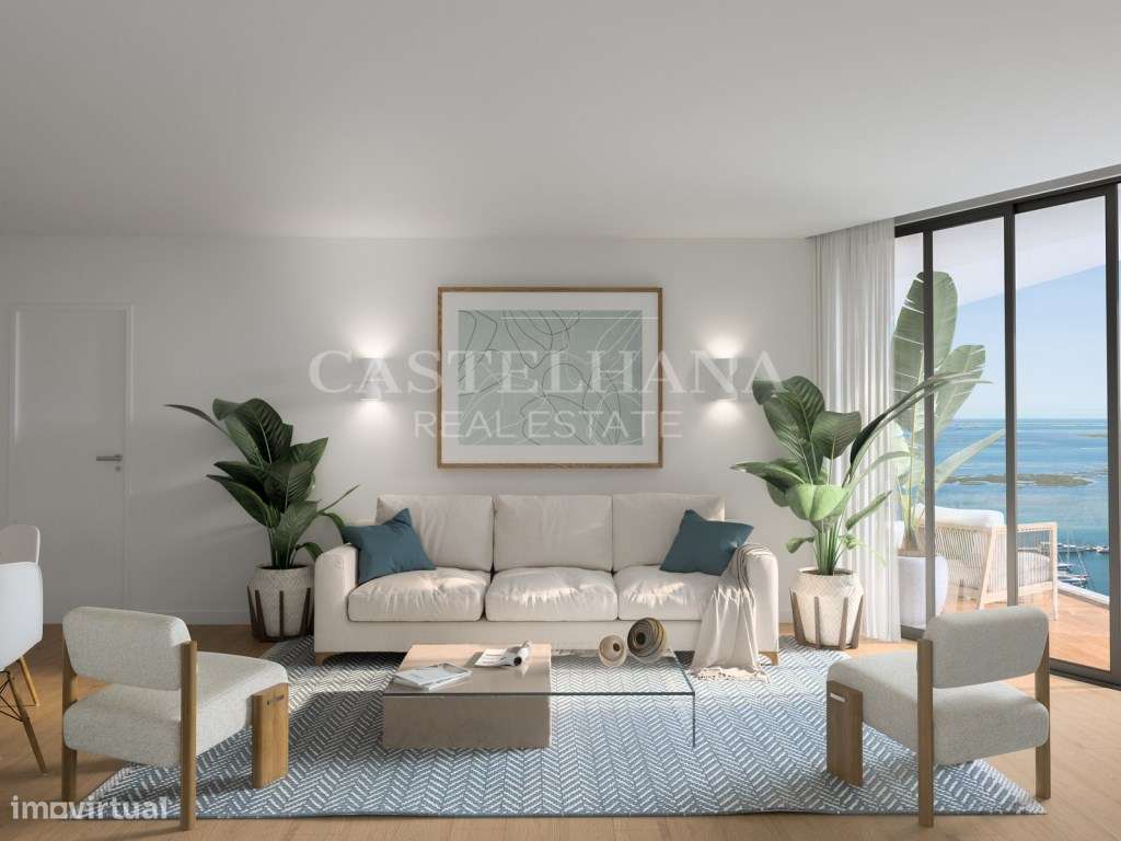 Apartamento T2 com varanda em novo empreendimento na Marina de Olhão - Grande imagem: 2/48