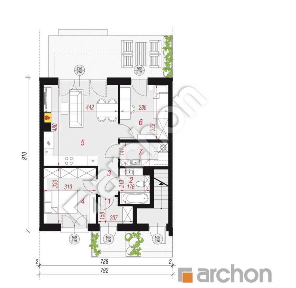 Przytulne 3-pokojowe mieszkanie z balkonem-2