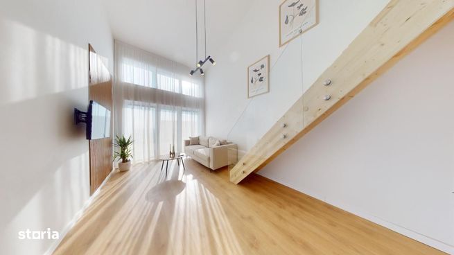Penthouse cu 2 camere, 2 niveluri, mobilat si utilat, finisaje premium-0