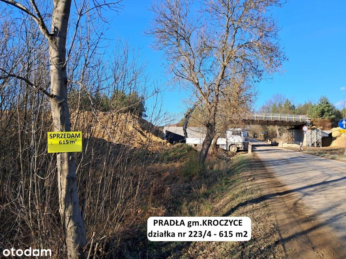Działka drogowa 615m2 przy projektowanym wężle dr. krajowej DK78-3