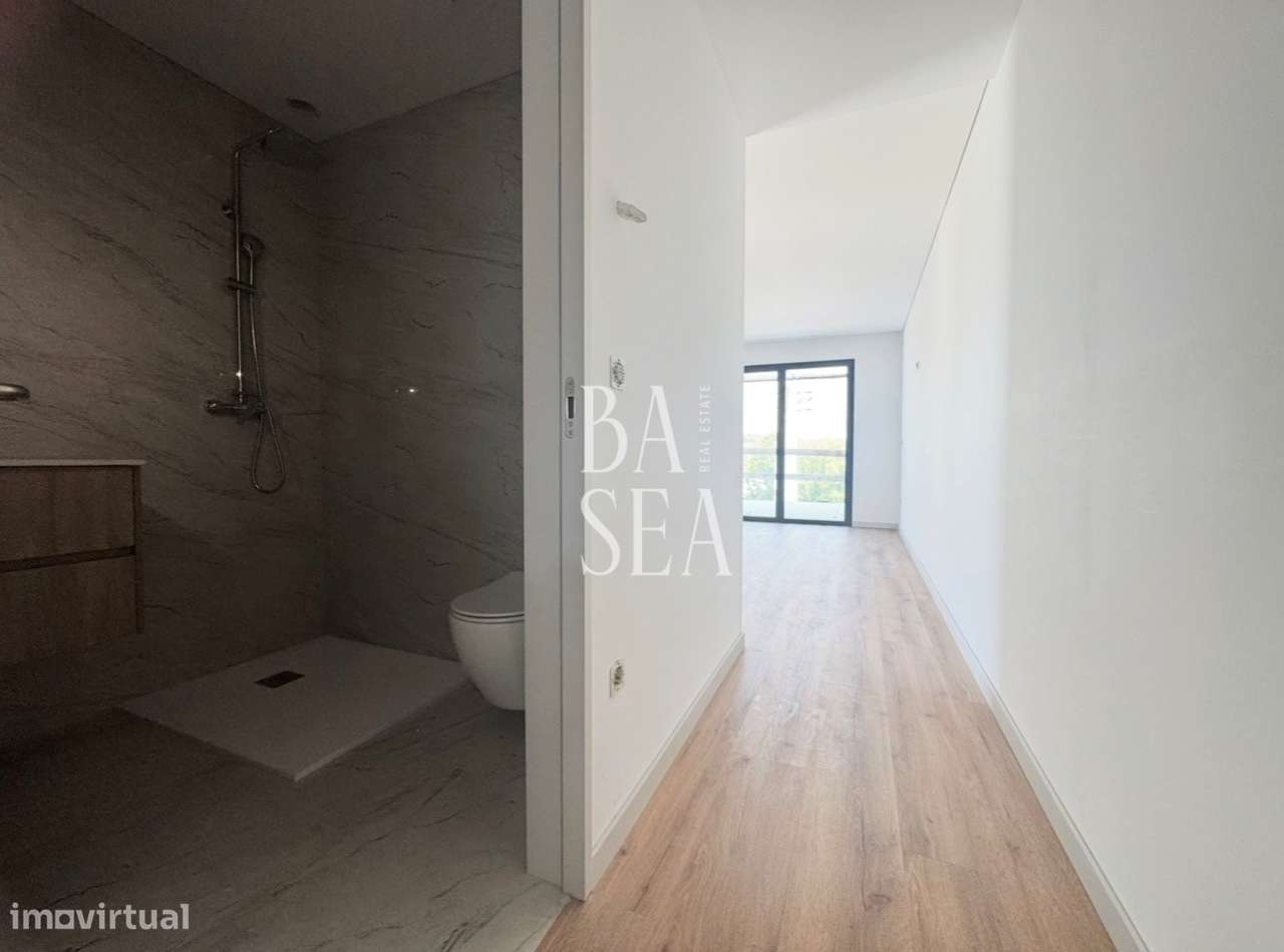 Apartamento T3 condomínio fechado  terraço em Celeiros Braga-13