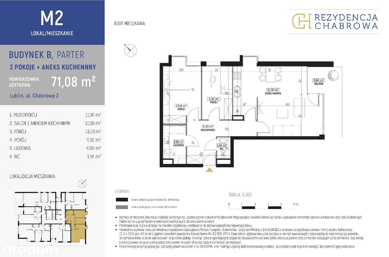 Nowe mieszkanie w inw. Rezydencja Chabrowa | B.M2 - Pełny obrazek: 2/7