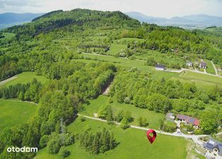 Widokowa działka pod lasem, Beskid Żywiecki