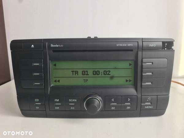 Radio cd Skoda Octavia 2 II Yeti  KOD 100 OK STREAM - 1