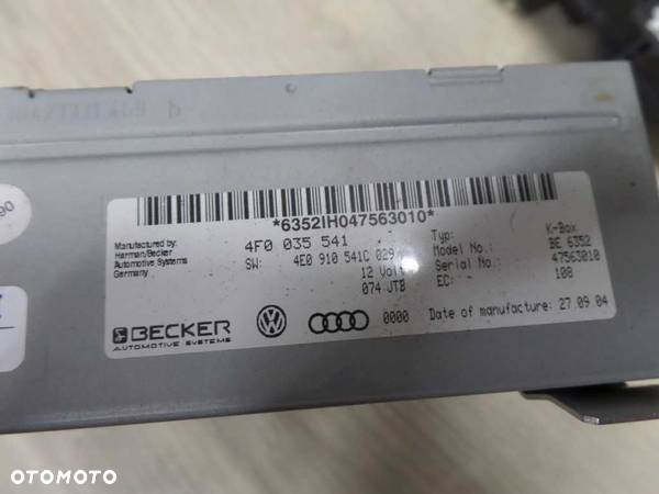 AUDI A8 D3 A6 C6 MODUL TUNER RADIA WZMACNIACZ 4F0035541 4E0910541C - 5