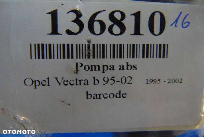 OPEL VECTRA B POMPA ABS 13216601C - 7
