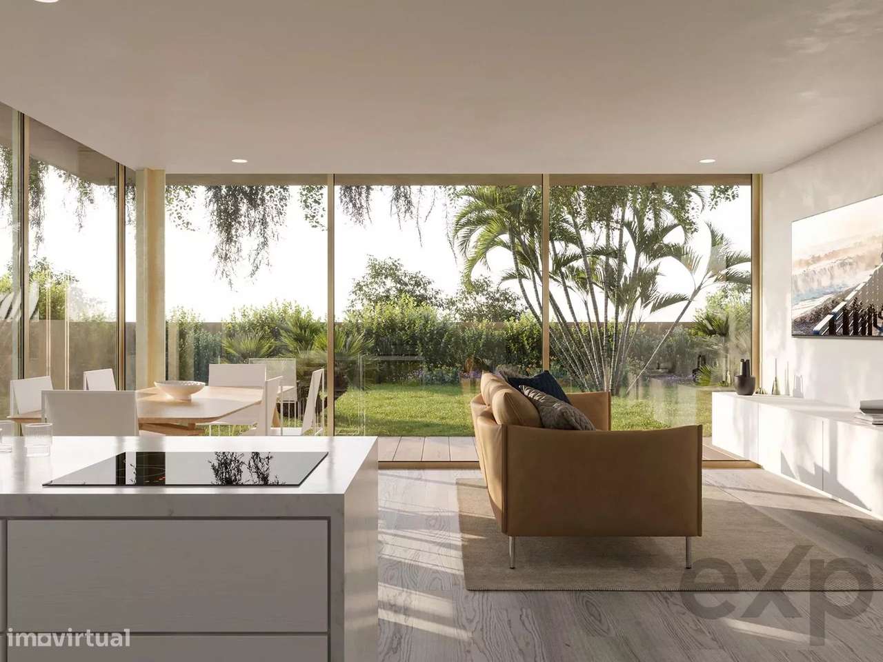 Moradia Geminada Moderna na Praia da Luz a 500m da Praia - Grande imagem: 4/12