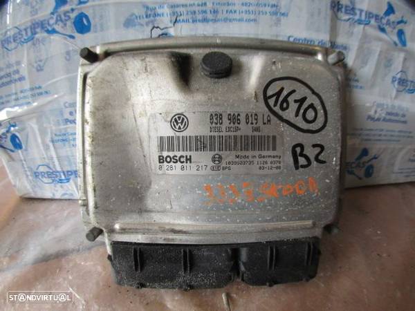 Centralina 038906019LA 0281011217 SKODA FABIA 1 (6Y) PHASE 1 2004 1.9TDI 130CV 5P PRETO ORIGINAL - 1