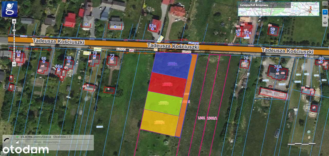 działka 863m2/1600m2, szer.22 + pozwolenie na bud. Rokitno Szlacheckie-2