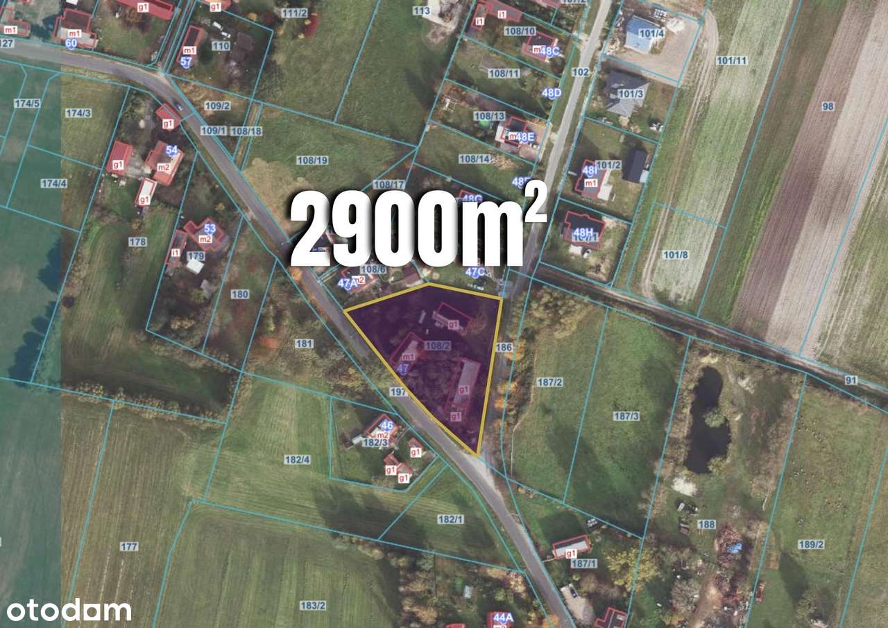 Działka z zabudowaniami o powierzchni 2900m2-0