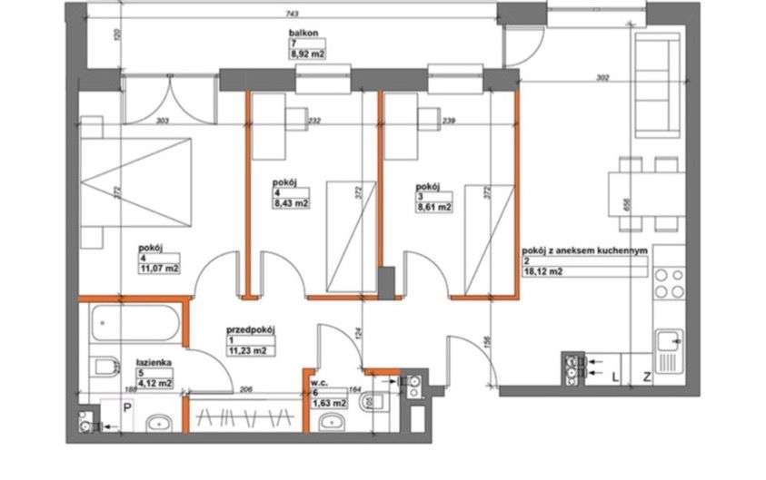 3 sypialnie, Bliskie Marki, autobus 200m!! - Pełny obrazek: 5/5