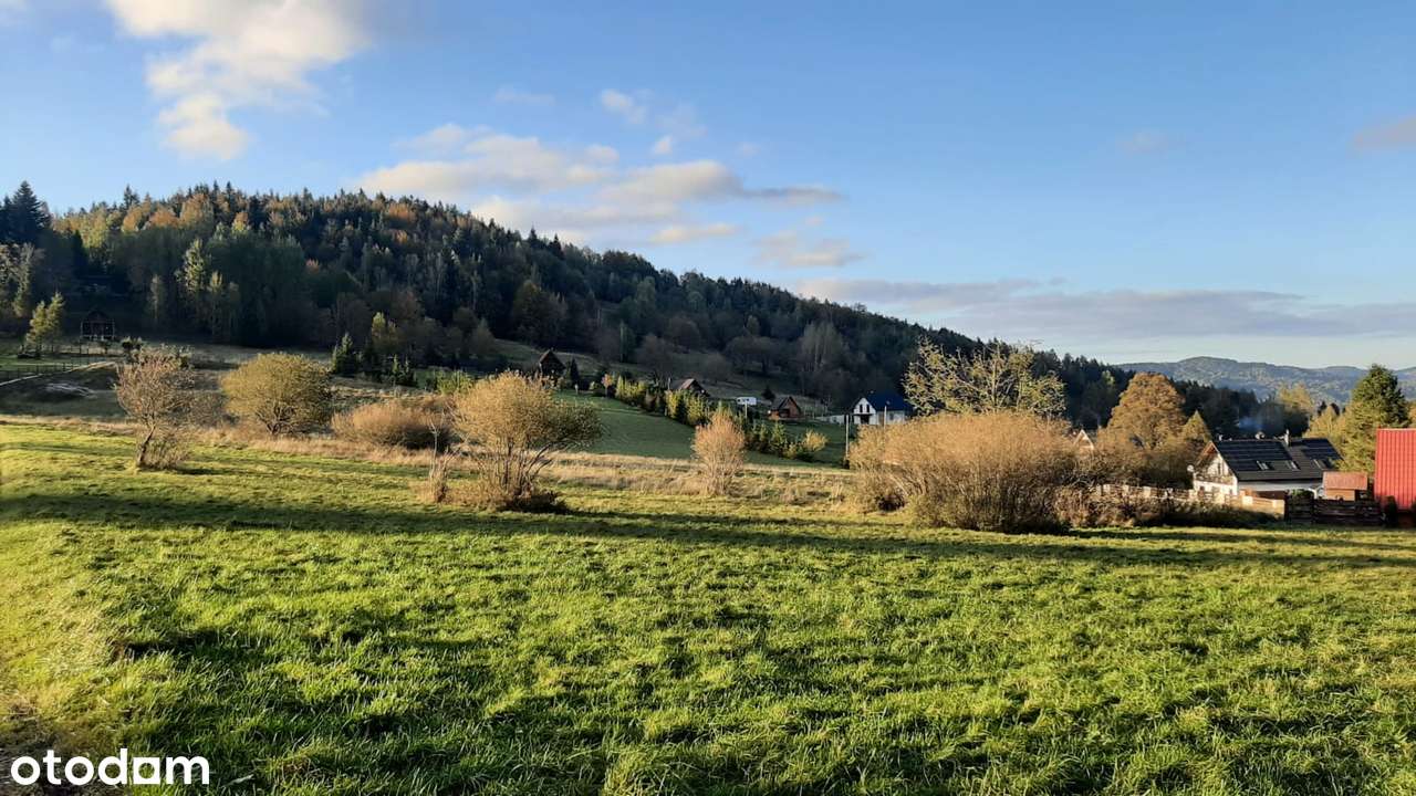 Mała, piękna działka budowlana u podnóża Babiej Góry - Pełny obrazek: 4/5