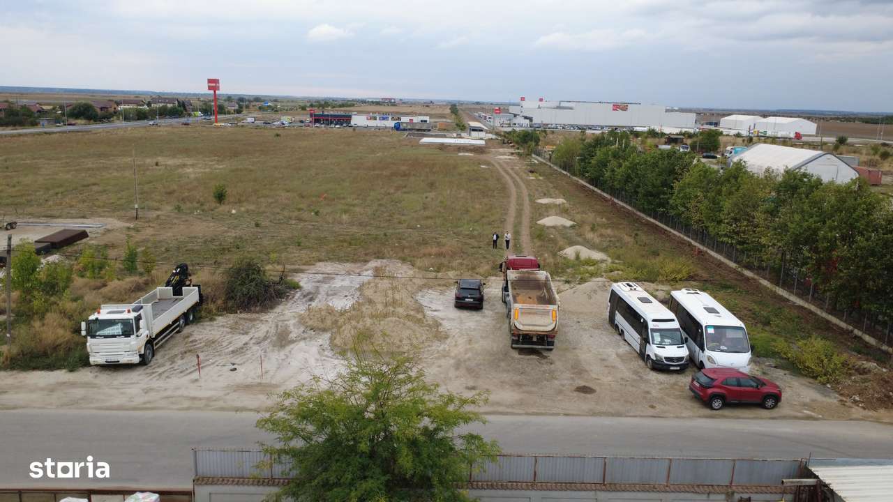 Teren 6147 m.p. Mihailesti Penny - dubla deschidere - Imagine principală: 3/14