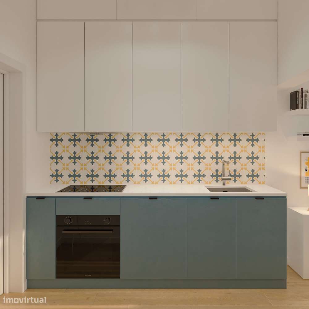 T1 REMODELADO | PRÍNCIPE REAL | PRÉDIO DE TRAÇA ANTIGA | 31M2 - Grande imagem: 2/11