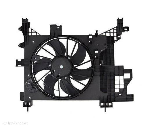 GMV radiator electroventilator Dacia Duster, 2010-2017, motor 1.5 dci, 62/79/81kw diesel, 385; (2 +2) pini - 1