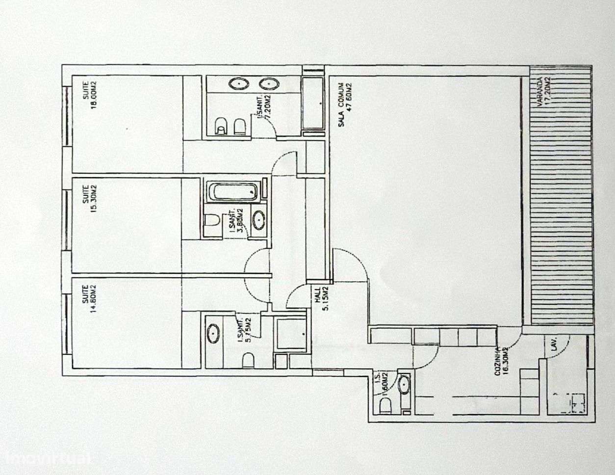 T3 de Luxo na 1.ª Linha de Mar, Madalena ,170m2 Úteis ,Box 69m2...-42