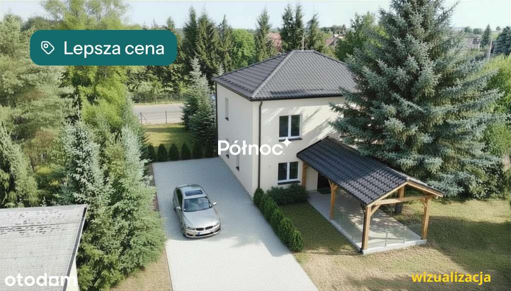 Dom z dwoma mieszkaniami. Duża działka 0,25 ha