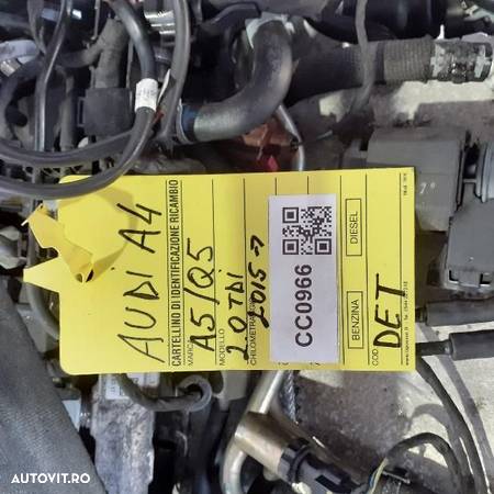 Motor Audi A4 B9 A5 Q5 2.0 D 2015 - 2021 - Cod Motor DET - 6