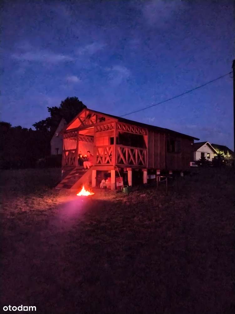 Działka rekreacyjna z drewnianym domkiem - Kończyce Wielkie-12