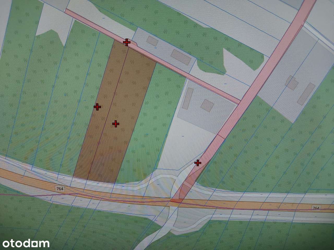 Działka 75ar leśno-budowlana Borki Nizińskie gm Tuszów Nar pow. Mielec-1