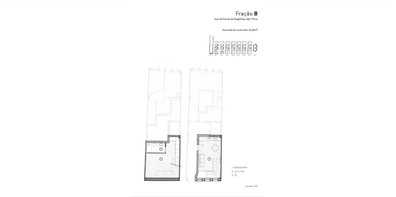 Apartamento T1 Duplex no Empreendimento Residencial 555, Bonfim, Porto-7