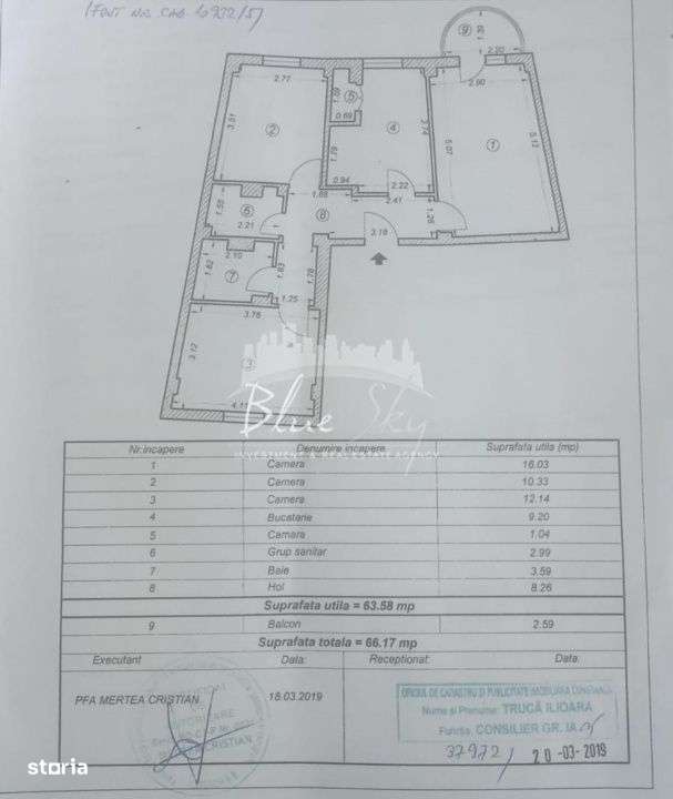 OPORTUNITATE RARA IN CAPITOL ! APARTAMENT 3CAM DEC, 2 BAI-13