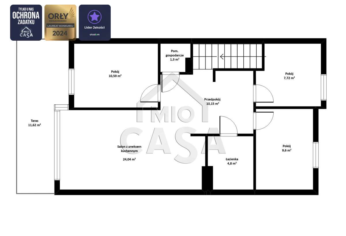 Urocze M4 z Dużym Tarasem i Prywatnym Parkingiem-6