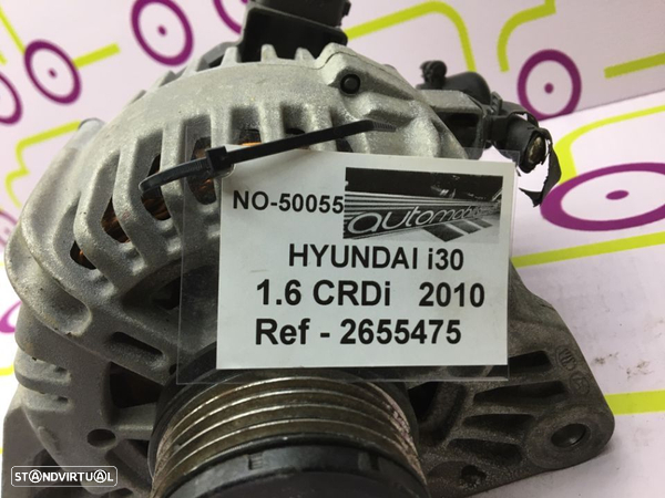 Alternador Hyundai i30 1.6CRDi 115Cv de 2010 - Ref : 2655475 - NO50055 - 4