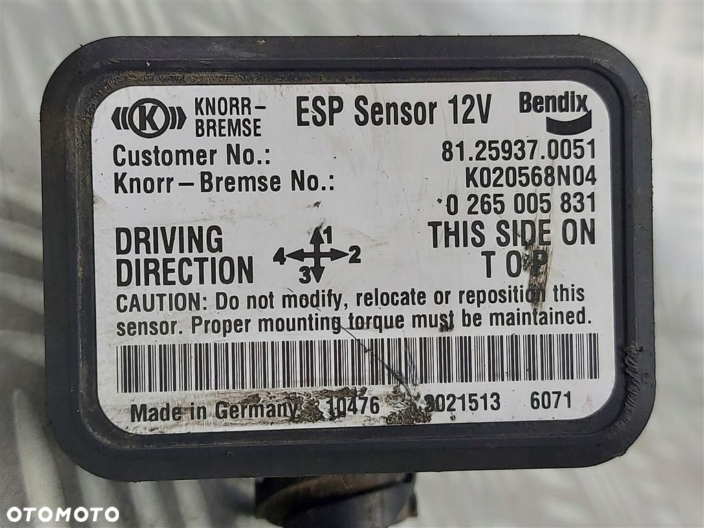 Czujnik sensor ESP moduł Man TGX 81259370051 0265005831 - 3