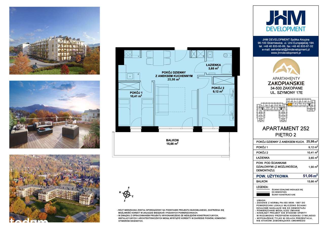 "Apartamenty Zakopiańskie" 252 - Pełny obrazek: 2/7