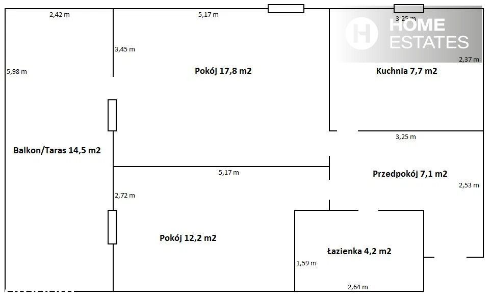 Taras ~ 2 pokoje ~ Azory