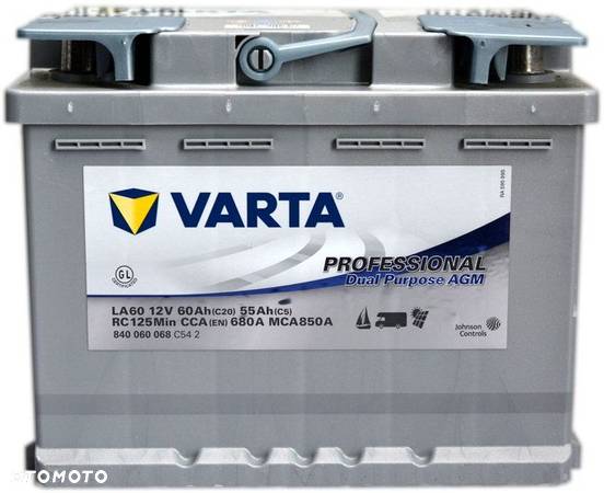 VARTA PROFESSIONAL AGM LA60 12V 60AH 680A P+ MOŻLIWY DOWÓZ MONTAŻ - 1