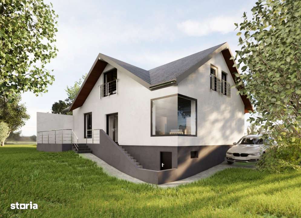 Casă unifamilială de vânzare–Șura Mare. Panoramă deosebită spre Sibiu - Imagine principală: 1/13