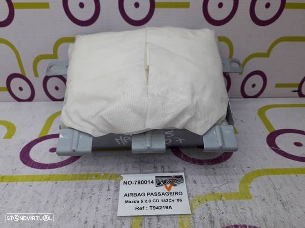 Airbag Passageiro Mazda 5 2.0 CD 143Cv de 2006- Ref: T94219A - NO780014 - 1