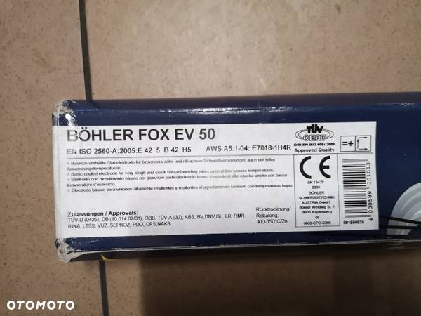 Elektroda Bohler Welding FOX EV 50, 4.0x450, (paczka 5.8kg) - 3