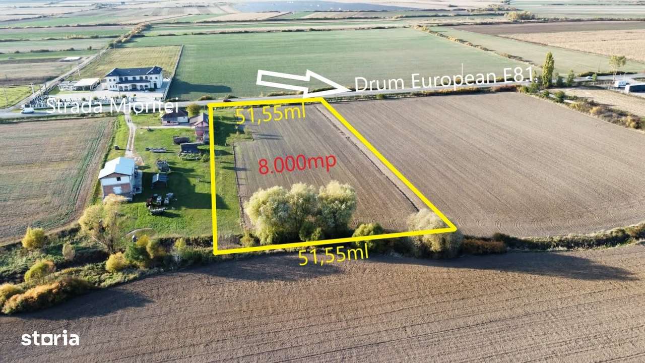 Teren intravilan - 8.000 mp in Botiz | Acces din Drum European-1