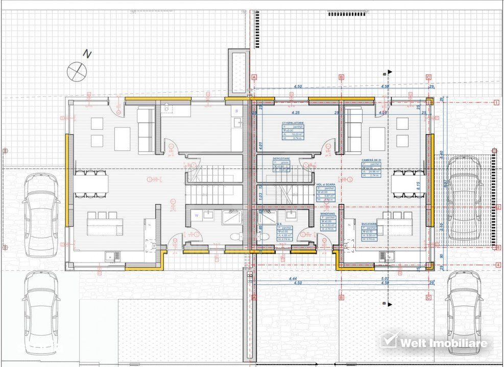 Duplex P+1, finisat, 120 mp utili, panouri 5KW contor prosumator, Chin